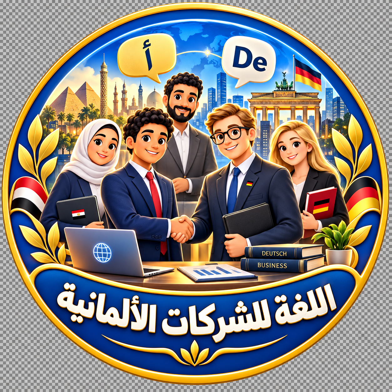 شعار كورسات اللغة للشركات الألمانية